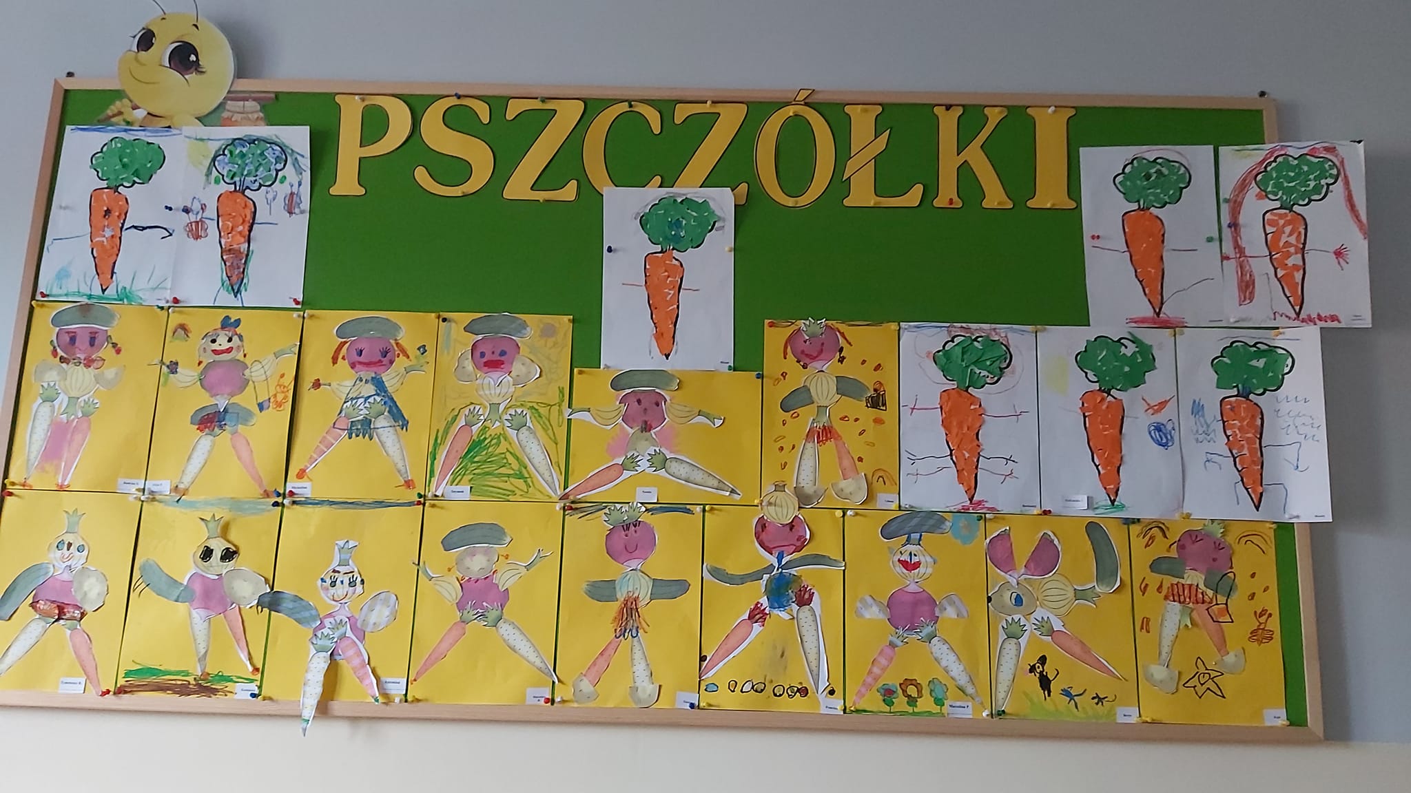 PRACA PLASTYCZNA GRUPA PSZCZÓŁKI WARZYWNE LUDZIKI